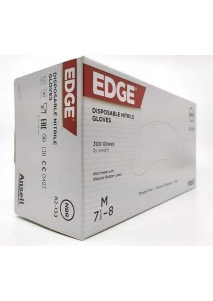 Edge 82-133 Tek Kullanımlık Nitril Eldiven (300 Adet/kutu)