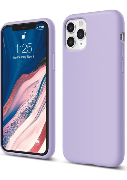Apple iPhone 11 Pro Max ile Uyumlu Telefon Kılıfı Kadife Iç Yüzey Soft Tasarım Lansman Kılıf