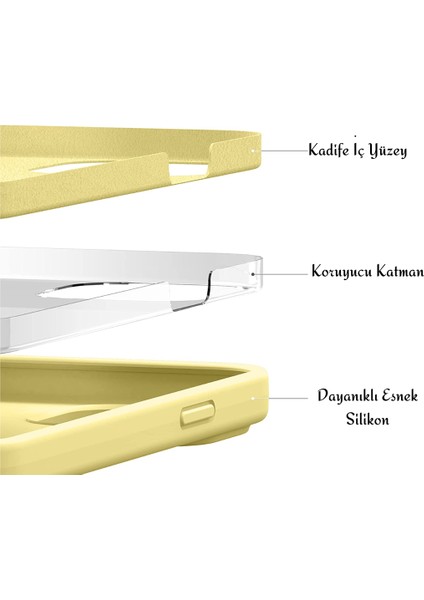 Apple iPhone 11 Pro ile Uyumlu Telefon Kılıfı Kadife Iç Yüzey Soft Tasarım Lansman Kılıf