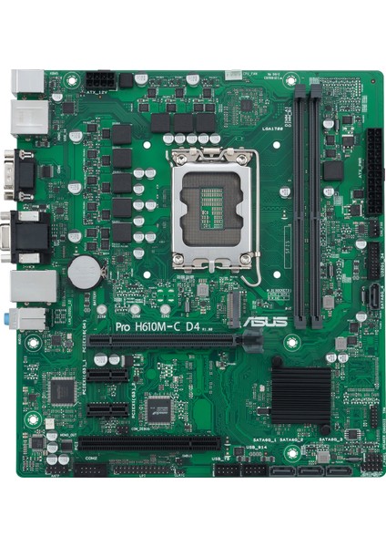 PRO H610M-C D4-CSM Intel H610 LGA1700 DDR4 3200 MHz mATX