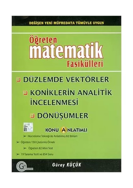 Öğreten Matematik Fasikülleri Düzlemde Vektörler Koniklerin Analitik Incelenmesi