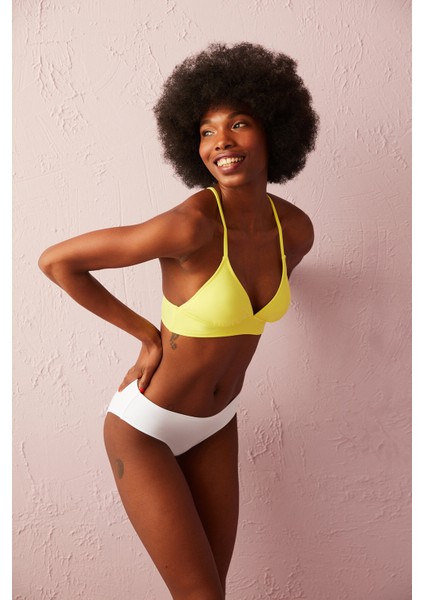 Sarı Basic Bralet Bikini Üstü fiyatları