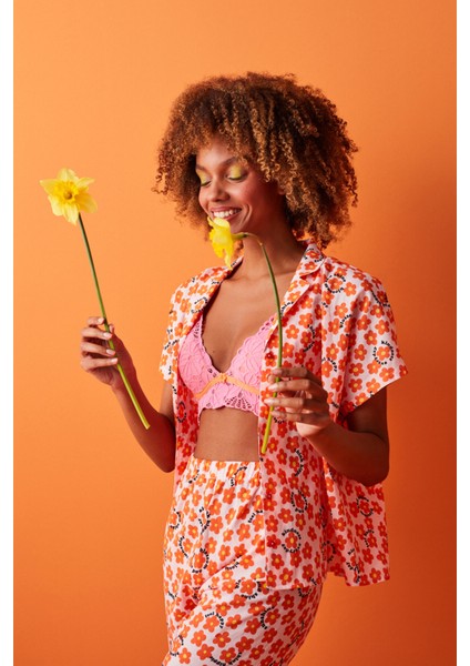 Pınk Grandeur Lace Dolgusuz Balenli Sütyen