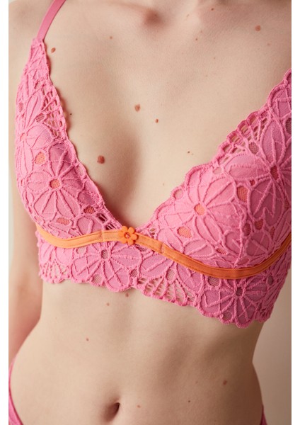 Pınk Grandeur Lace Dolgusuz Balenli Sütyen fiyatları