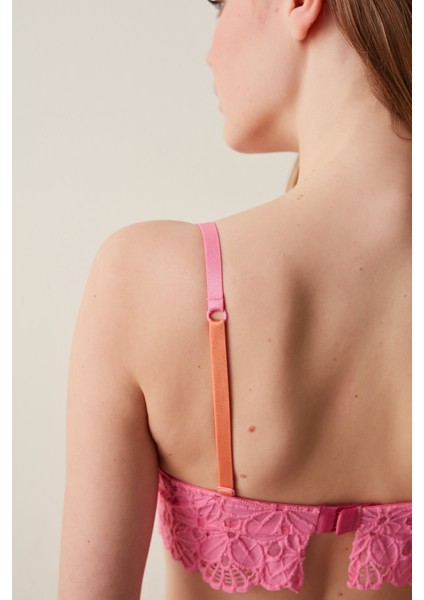 Pınk Grandeur Lace Dolgusuz Balenli Sütyen indirimleri