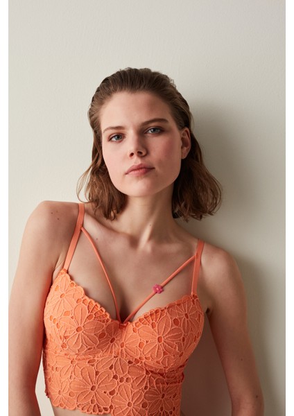 Turuncu Desire Push Up Bralet