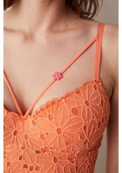 Turuncu Desire Push Up Bralet