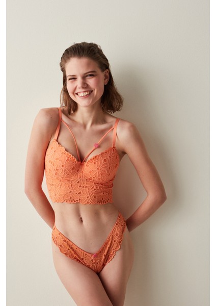 Turuncu Desire Push Up Bralet