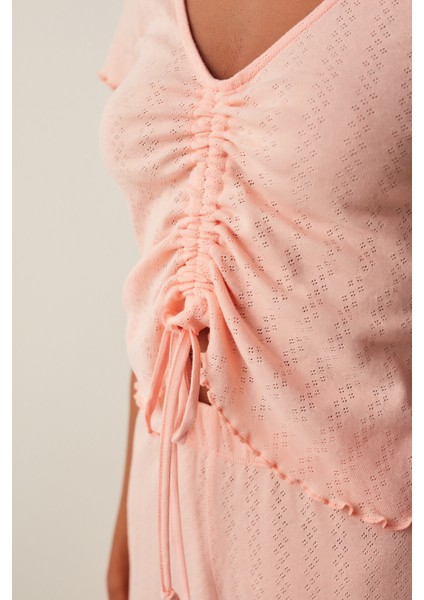 Peach Parfait Pointel Tişört fiyatları