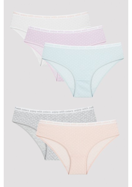 Kız Çocuk Enjoy 5li Pack Slip Külot