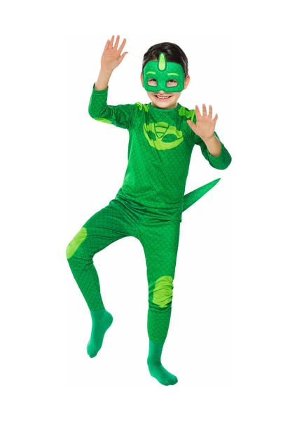 Pijamaskeliler Kertenkele Çocuk Kostüm - Tulum + Maskeli Set