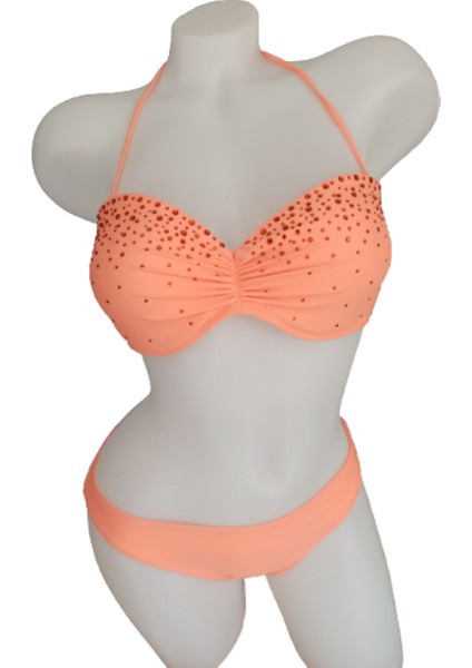 Kadın Taş Işlemeli Bikini Takım