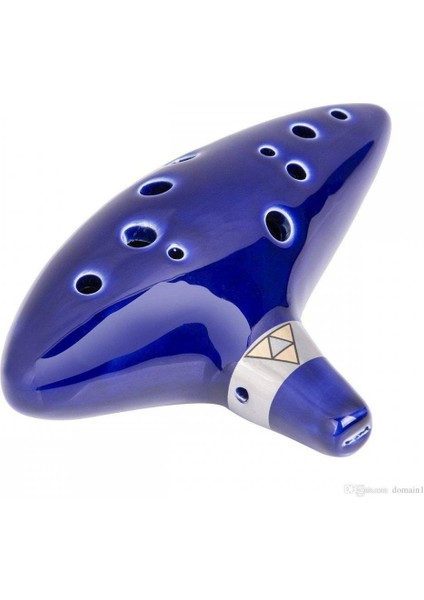 Okarina-Navy 12 Okarina Seramik Lacivert Delikli