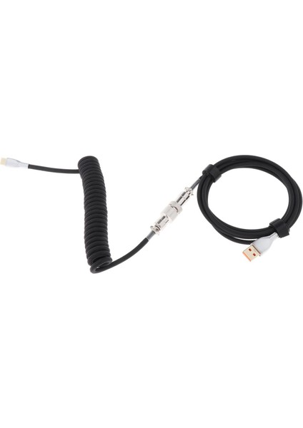 Mekanik Klavye Oyunu Konsolu İçin 1.8 M Coiled Kablo Tel Mini Mikro USB (Yurt Dışından)