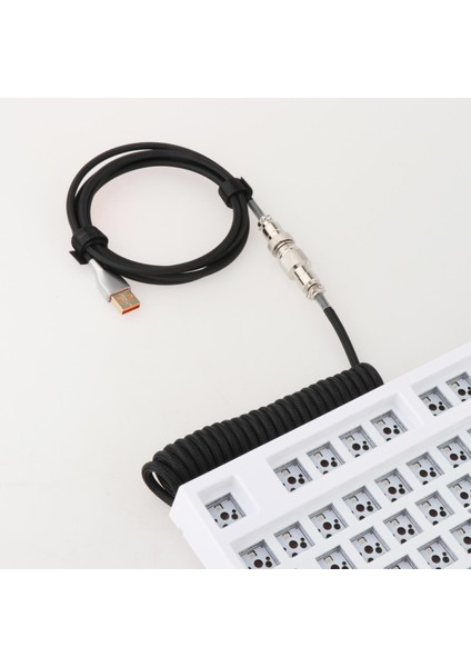 Mekanik Klavye Oyunu Konsolu İçin 1.8 M Coiled Kablo Tel Mini Mikro USB (Yurt Dışından)