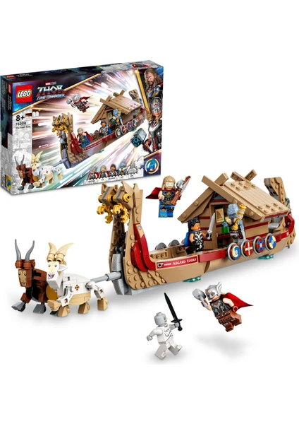 Marvel Keçi Teknesi 76208 - 8 Yaş ve Üzeri Için 5 Minifigürlü Koleksiyonluk Oyuncak Yapım Seti (564 Parça)