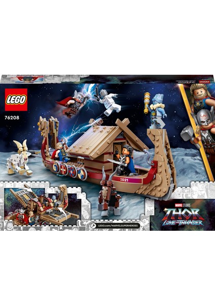 Marvel Keçi Teknesi 76208 - 8 Yaş ve Üzeri Için 5 Minifigürlü Koleksiyonluk Oyuncak Yapım Seti (564 Parça)