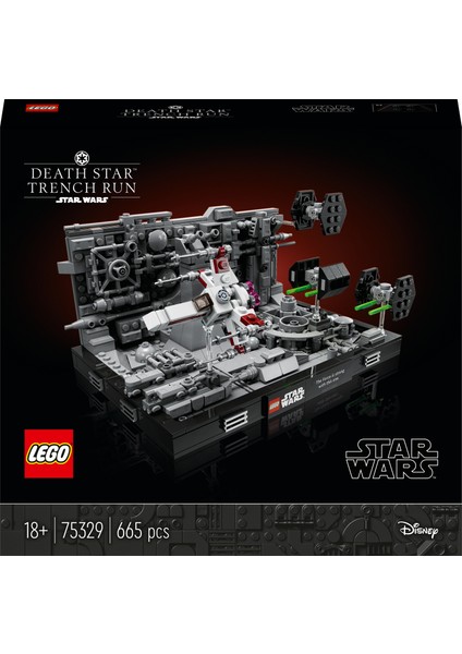 Star Wars# Ölüm Yıldızı Hendek Akını Diyoraması 75329 - Yetişkinler Için Koleksiyonluk Sergileme Modeli Yapım Seti (665 Parça)