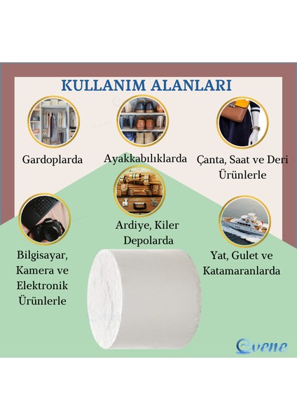 Nem Alıcı 10 Adet 450 gr Yedek Tablet Rutubet Giderici Önleyici Emici Küf Engelleyici