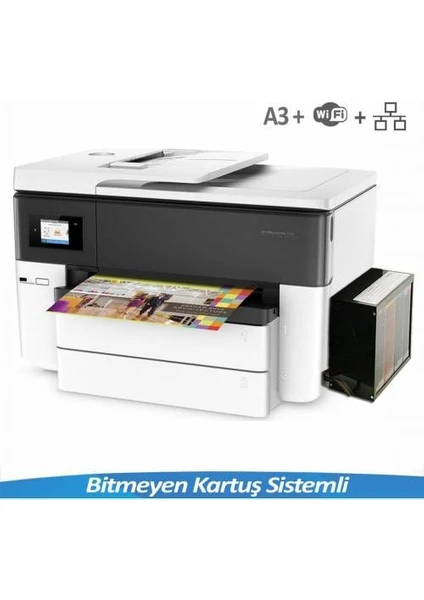 Hp Officejet Pro 7740 Wifi Çok Fonksiyonlu Yazıcı+ Bitmeyen Kartuş Siyah Depo