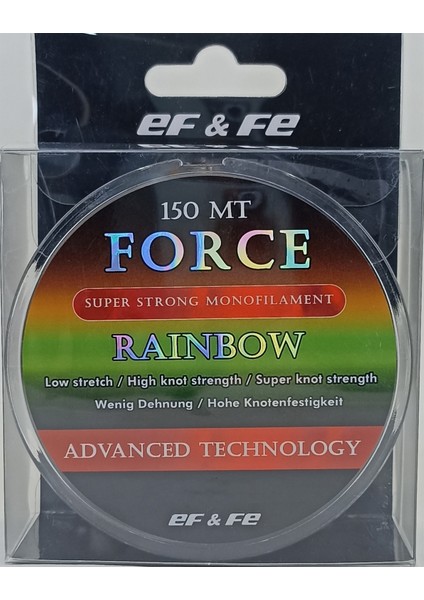 Force Rainbow 150M Renkli Misina Ormanlık Alan Tatlısu Alabalık indirimleri