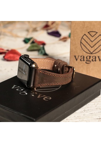 Apple Watch Uyumlu Kadın Crazy Deri Kordon 38 40 41 mm modelleri