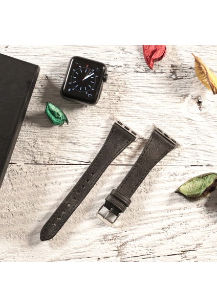 Apple Watch Uyumlu Kadın Crazy Deri Kordon 38 40 41 mm fiyatları