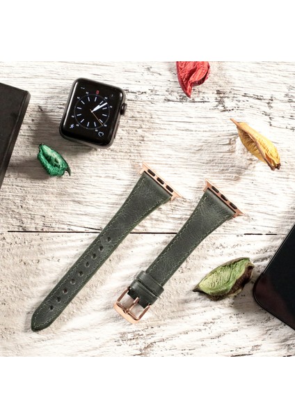 Apple Watch Uyumlu Kadın Crazy Deri Kordon 38 40 41 mm fiyatları