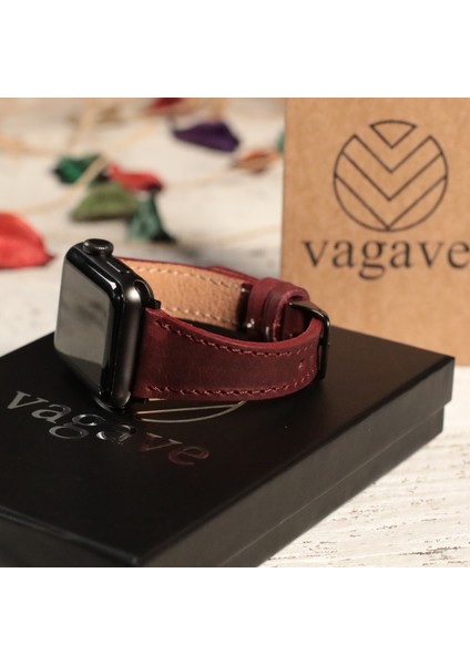 Apple Watch Uyumlu Kadın Crazy Deri Kordon 38 40 41 mm modelleri