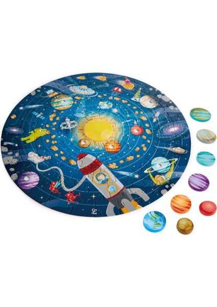 Puzzle Güneş Sistemi Yuvarlak Yapboz / Solar System Puzzle