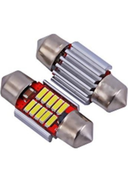 Sofit 12 LED LED Canbus C5W Uyumlu Tavan Plaka Ampül 41MM/39MM/36MM/31MM fiyatları