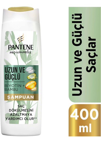 Uzun ve Güçlü Şampuan, Bambu ve Biyotinli, 400ml