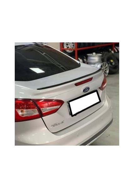 Spoiler Ford Focus 3 - 3,5 - 4 Bagaj Üzeri Çıta Spoiler Pianoblack Çift Taraflı Bantlı FOCUS3-115 cm