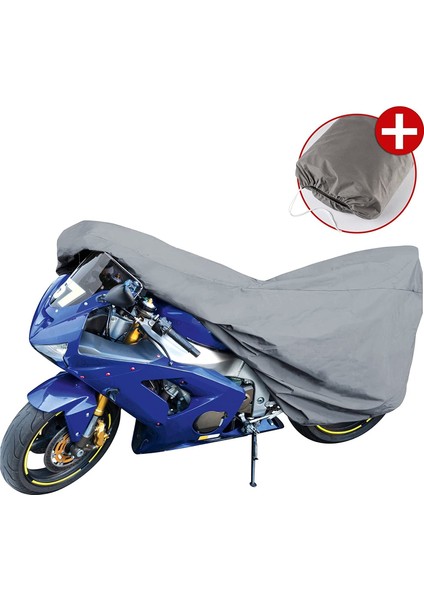 Kanuni Cross 150 Gri Su Geçirmez Miflonlu Motosiklet Brandası Koruyucu