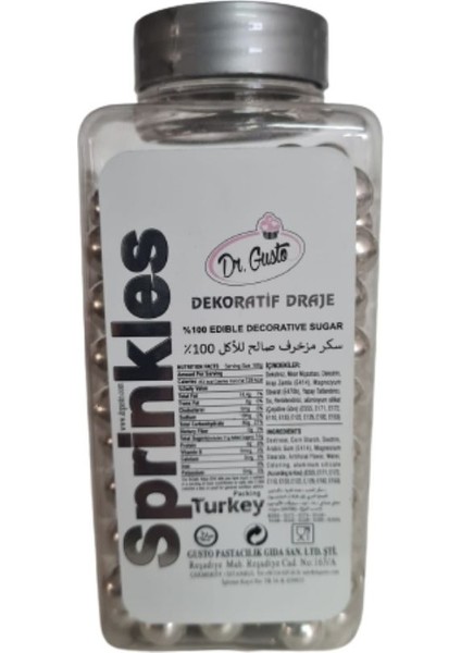 Arjantin Gümüş Draje 5 Numara 250 gr