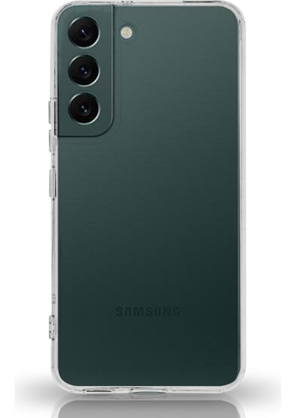 Samsung Galaxy S22 Şeffaf Kamera Korumalı Silikon Kılıf Rubber Arka Kapak