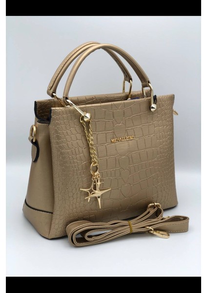 Deri Damarlı Düz Çanta