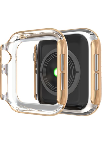Çift Sıra Pırlanta Pc Watch Uyumlu Apple Watch Uyumlu Series 7 45MM Gül Altın (Yurt Dışından) fırsatları