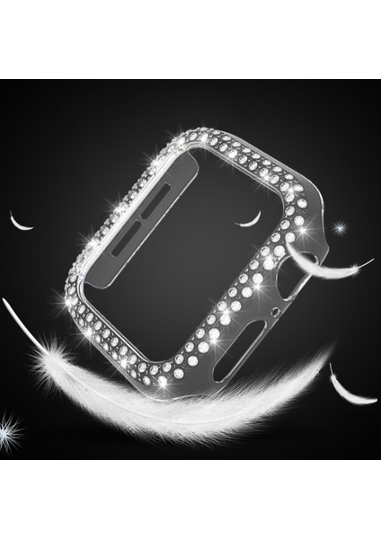 Çift Sıra Pırlanta Pc Watch Uyumlu Apple Watch Uyumlu Serisi 7 45MM Altın (Yurt Dışından) fiyatları