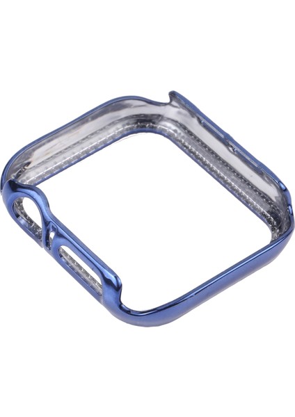 Metal Pırlanta Koruyucu Watch Uyumlu Kılıf Apple Watch Uyumlu Series 7 6 Se 5 4 44MM Mavi (Yurt Dışından) modelleri