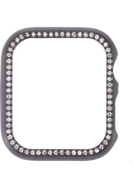 Metal Pırlanta Koruyucu Watch Uyumlu Kılıf Apple Watch Uyumlu Serisi 3 2 1 38MM Siyah (Yurt Dışından)