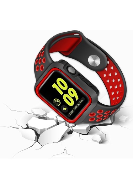 Apple Watch Uyumlu Series 7 41MM Mor Için Iki Renk Darbeye Koruyucu Kılıf Mor (Yurt Dışından) modelleri