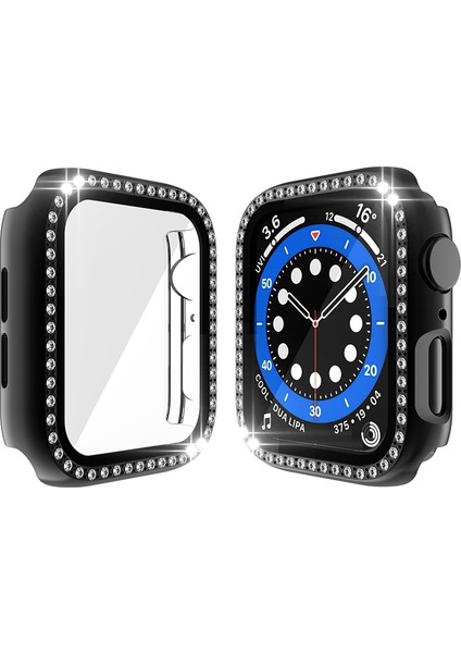 Apple Watch Uyumlu 3 2 1 42MM Siyah Için Pc Tek Sıra Pırlanta Kılıf (Yurt Dışından) modelleri