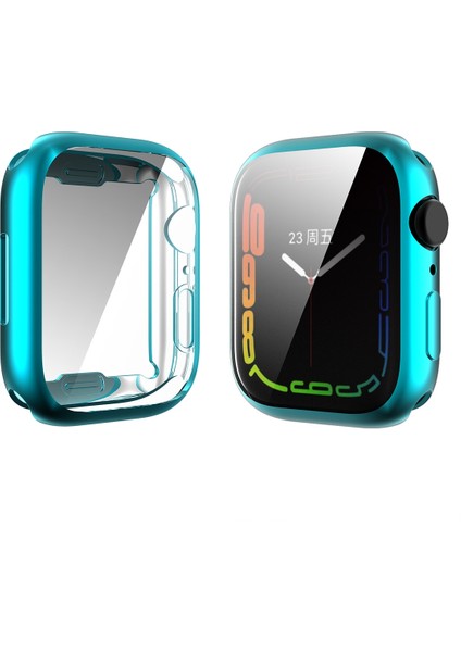 Apple Watch Uyumlu Serisi Için 7 45MM Enkay Hat-Prens Elektroliz Tpu Kılıfı (Yurt Dışından)