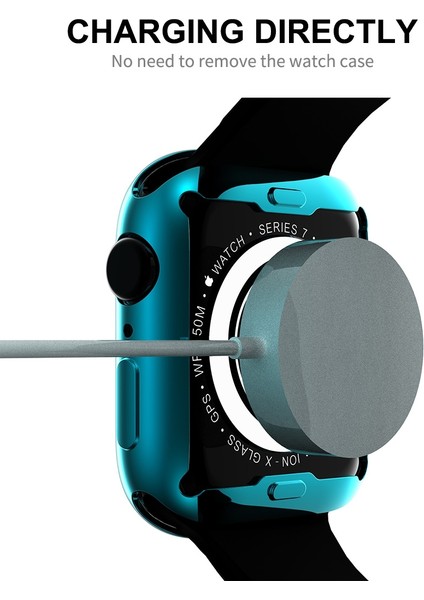 Apple Watch Uyumlu Serisi Için 7 45MM Enkay Hat-Prens Elektroliz Tpu Kılıfı (Yurt Dışından)
