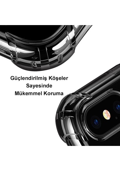 Apple iPhone 5s Uyumlu Darbe Emici Antişok Kapak Catface Tasarımlı Silikon Şeffaf Kılıf