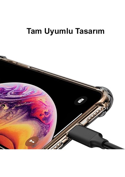 Apple iPhone 5s Uyumlu Darbe Emici Antişok Kapak Catface Tasarımlı Silikon Şeffaf Kılıf