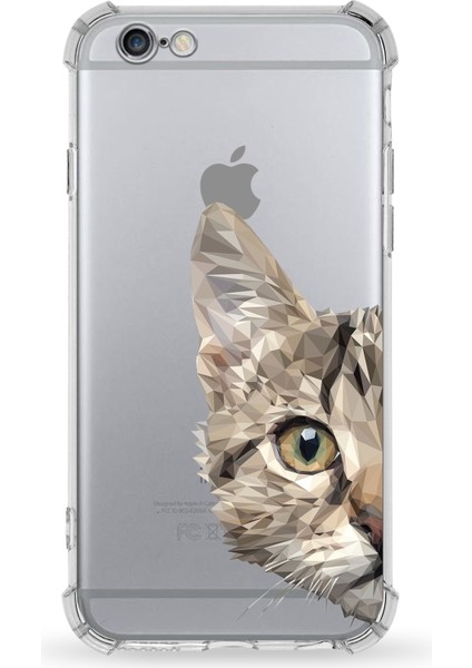 Apple iPhone 6s Uyumlu Darbe Emici Antişok Kapak Vespagirl Tasarımlı Silikon Şeffaf Kılıf