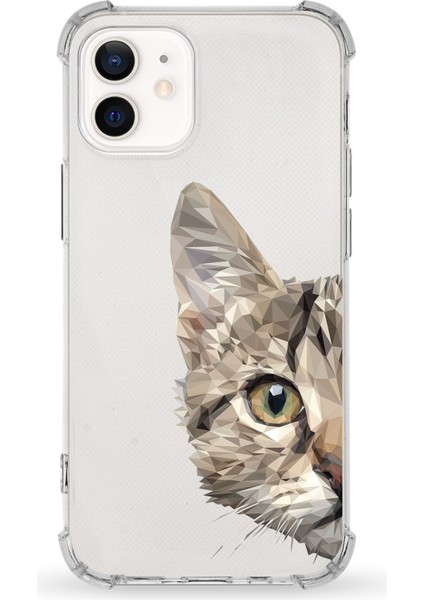 Apple iPhone 12 Mini Uyumlu Darbe Emici Antişok Kapak Vespagirl Tasarımlı Silikon Şeffaf Kılıf