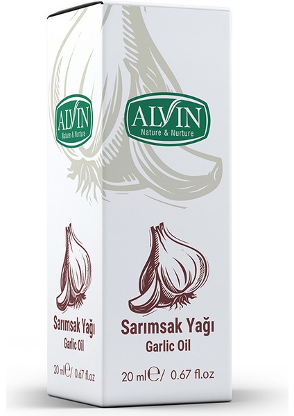 Sarımsak Yağı (Garlic Oil), Dökülen ve Yıpranmış Saçlara Özel, 20 ml